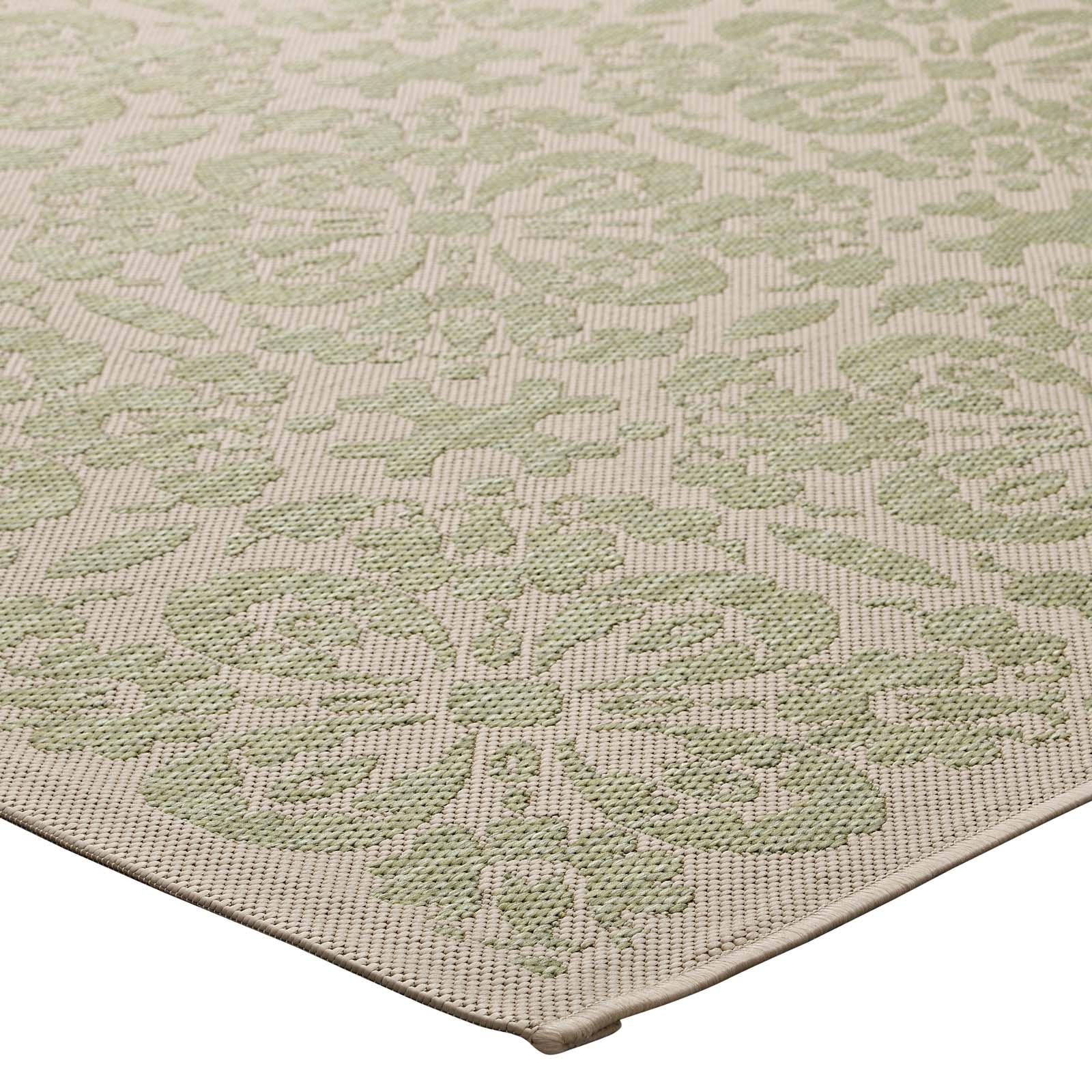 Ariana Vintage Floral Trellis Indoor and Outdoor 5x8 Area Rug by Modway