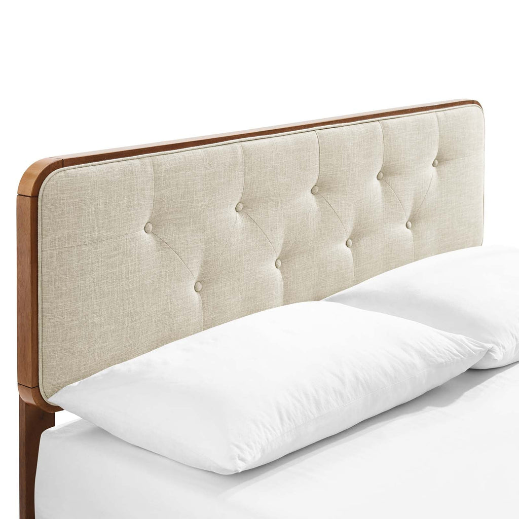 Bridgette Wood King Platform Bed With Splayed Legs by Modway
