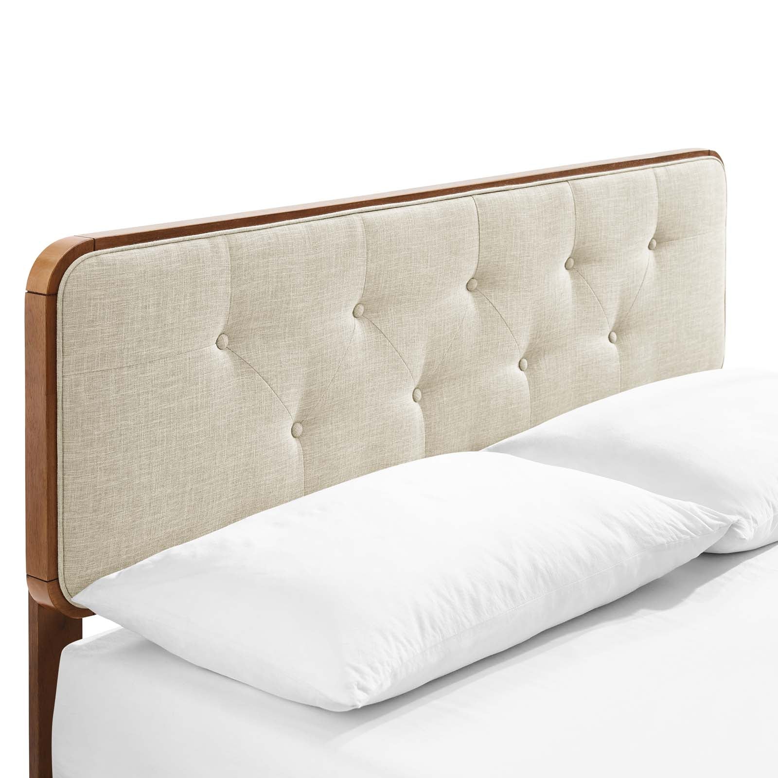 Bridgette Wood King Platform Bed With Splayed Legs by Modway