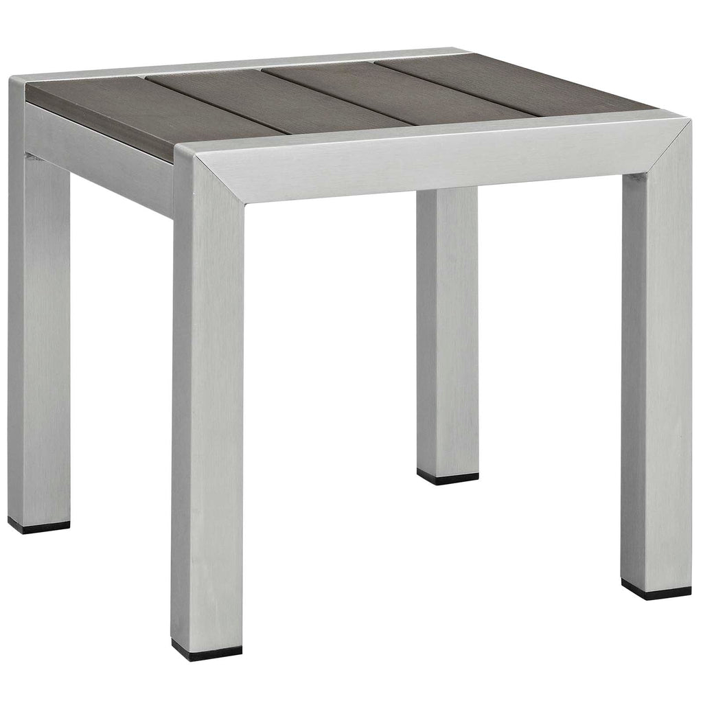 Shore 3 Piece Outdoor Patio Aluminum Chaise with Cushions by Modway