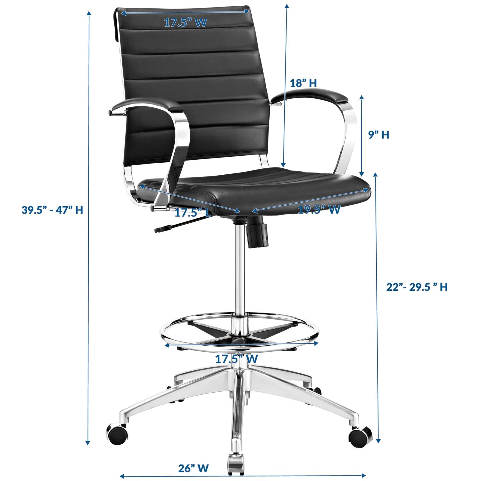 Jive Drafting Chair by Modway