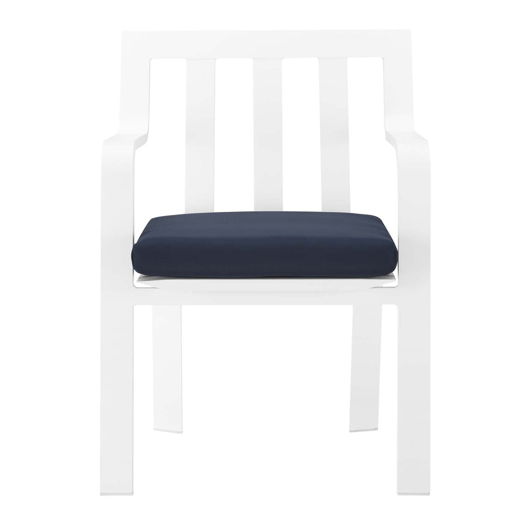 Baxley Stackable Outdoor Patio Aluminum Dining Armchair by Modway