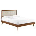 Willow Wood King Platform Bed With Splayed Legs by Modway