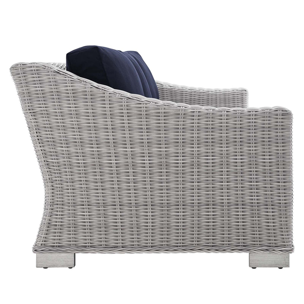 Conway 4-Piece Sunbrella¨ Outdoor Patio Wicker Rattan Furniture Set by Modway