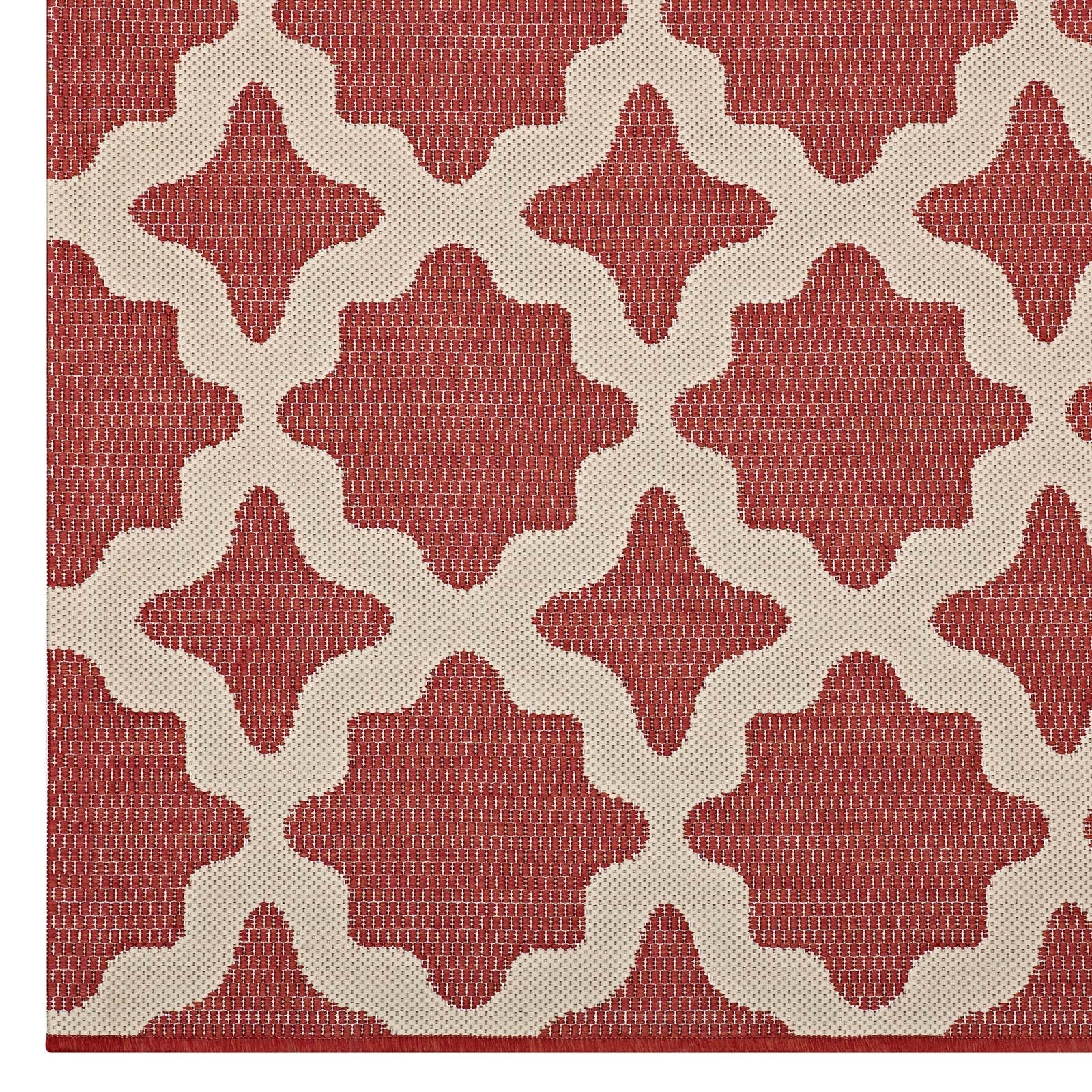 Cerelia Moroccan Trellis Indoor and Outdoor 5x8 Area Rug by Modway
