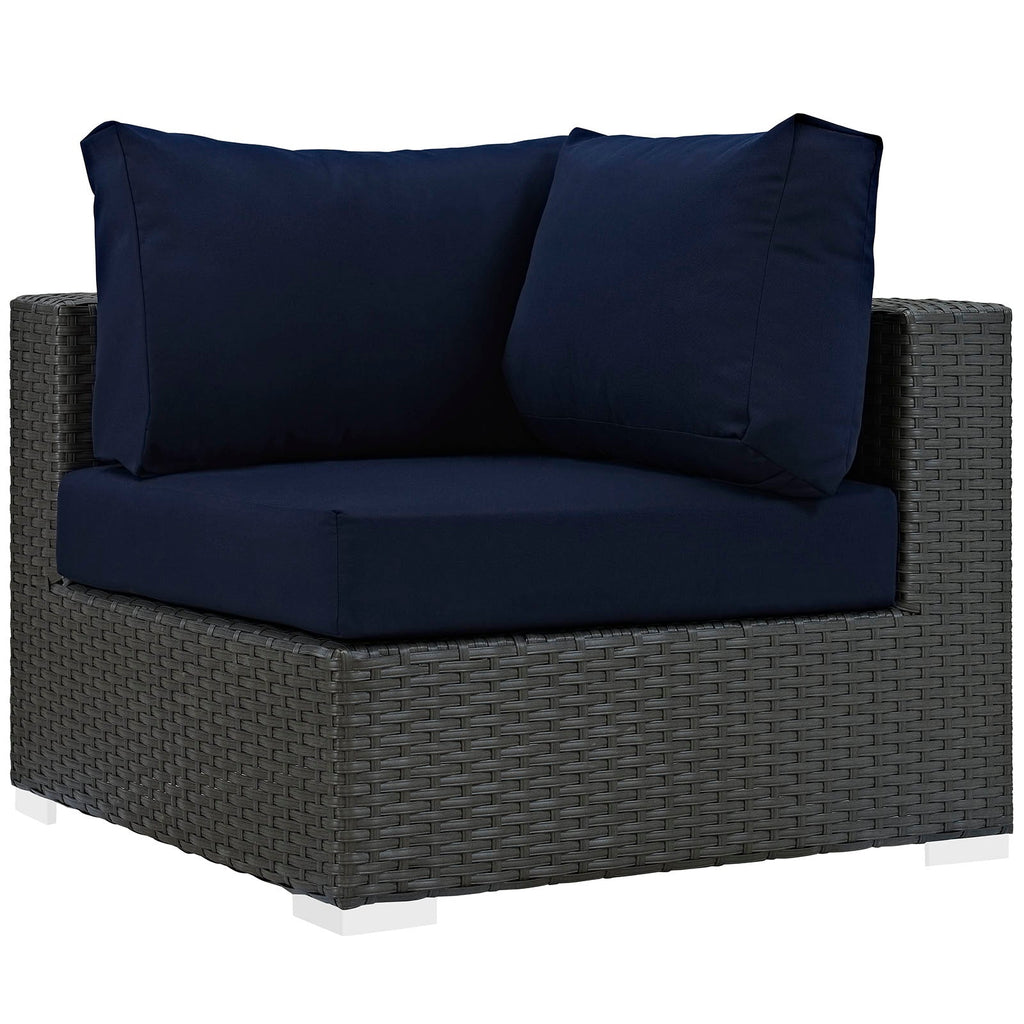 Sojourn 10 Piece Outdoor Patio Sunbrella¨ Sectional Set by Modway