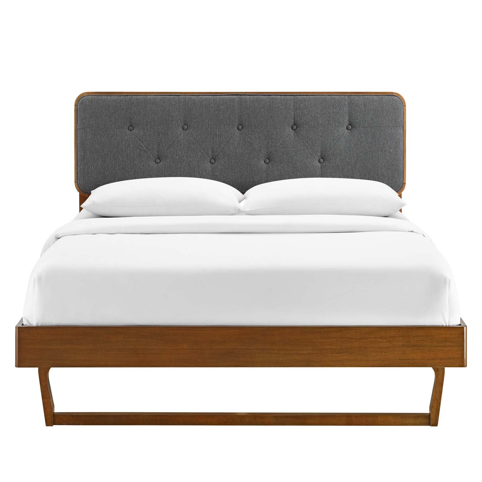 Bridgette Wood Queen Platform Bed With Angular Frame by Modway