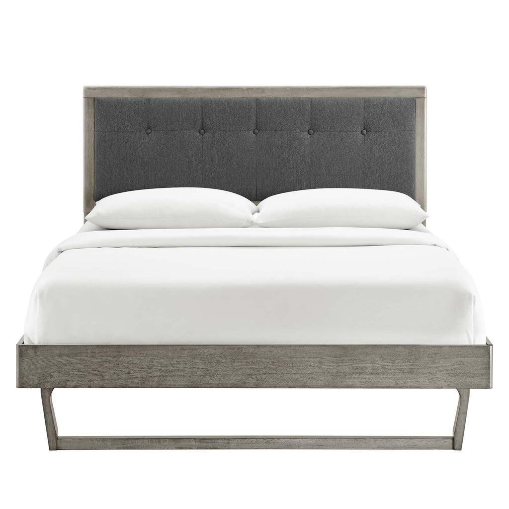 Willow Wood Queen Platform Bed With Angular Frame by Modway