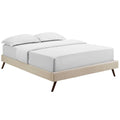 Loryn Fabric Queen Bed Frame with Round Splayed Legs by Modway