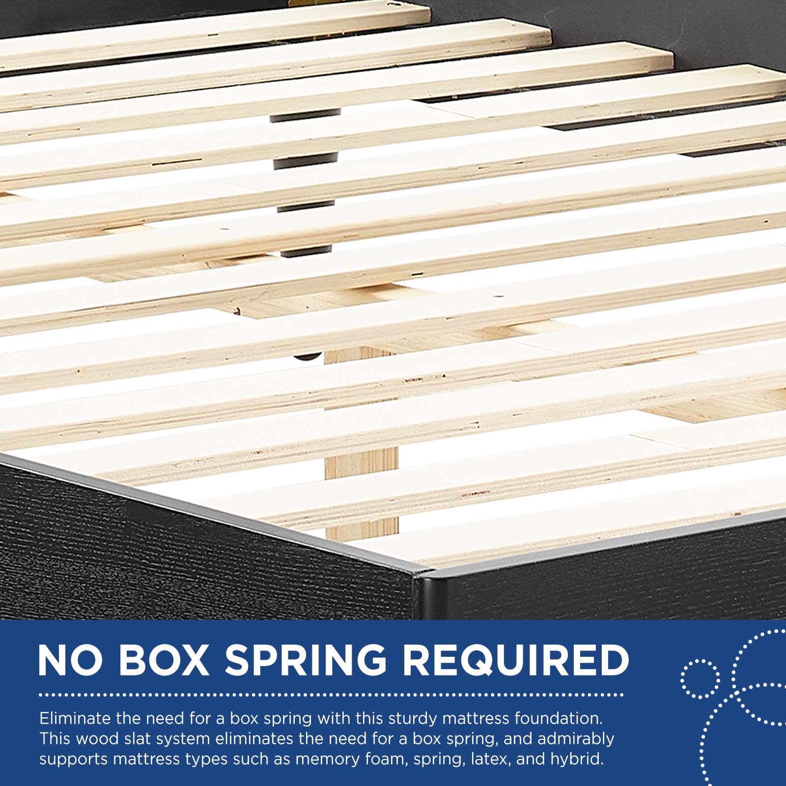 Sierra Cane and Wood Full Platform Bed With Splayed Legs by Modway