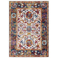 Entourage Samira Distressed Vintage Floral Vintage Medallion 5x8 Area Rug by Modway