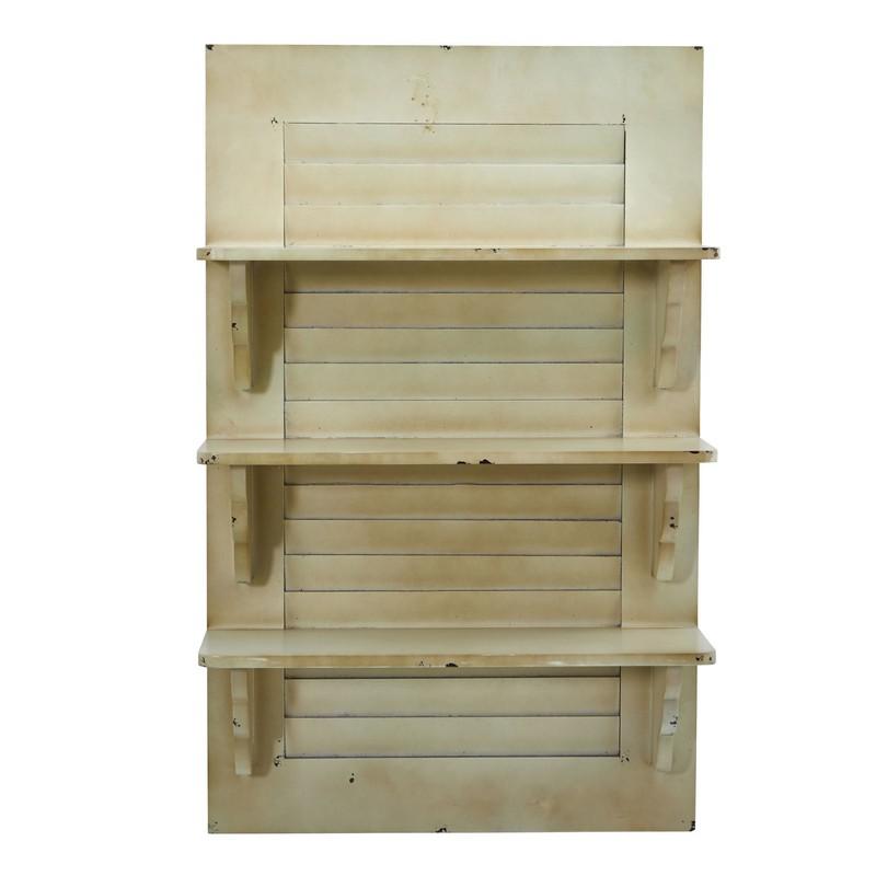 31.75"  Vintage Window Shutter Shelving Wall Decor