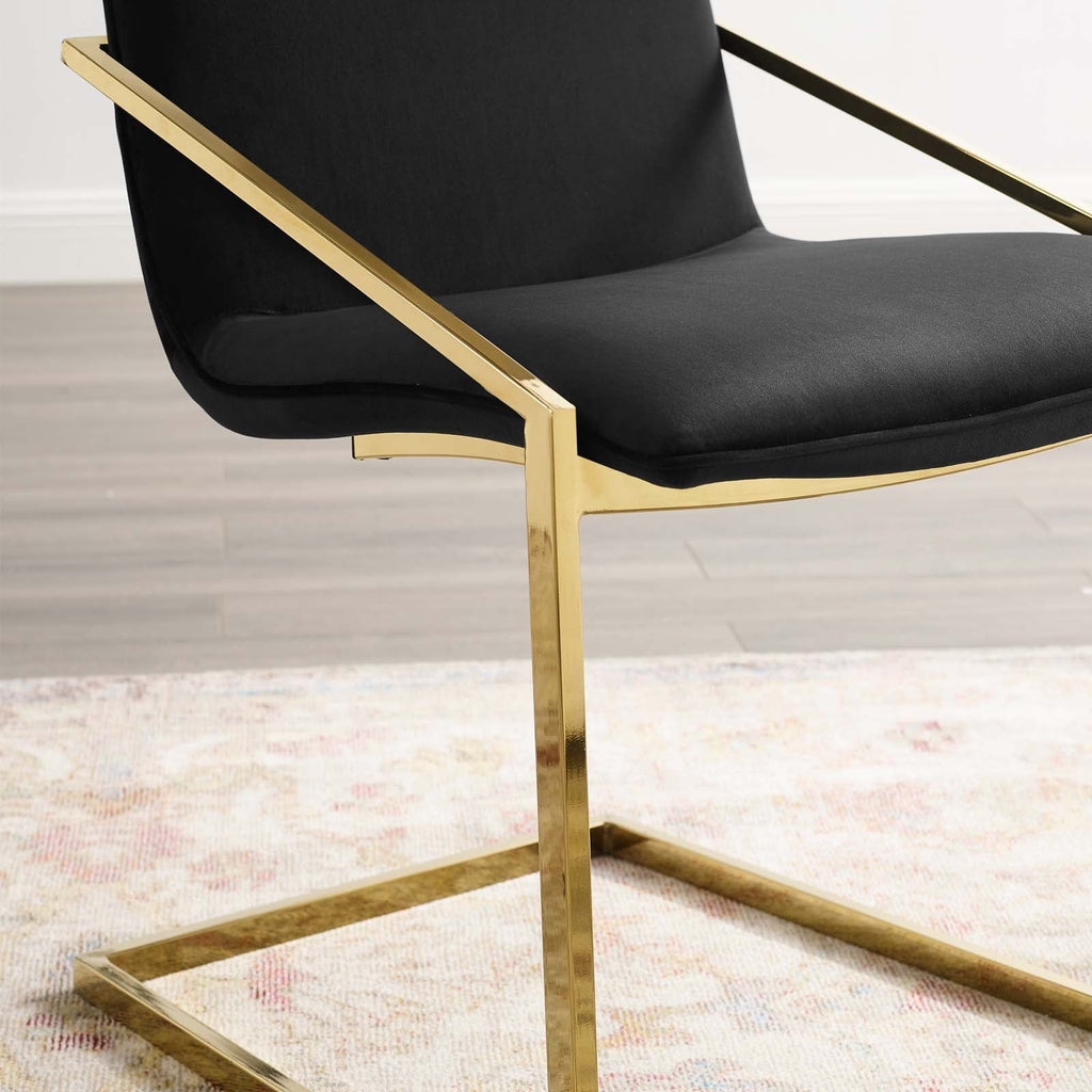 Pitch Performance Velvet Dining Armchair by Modway