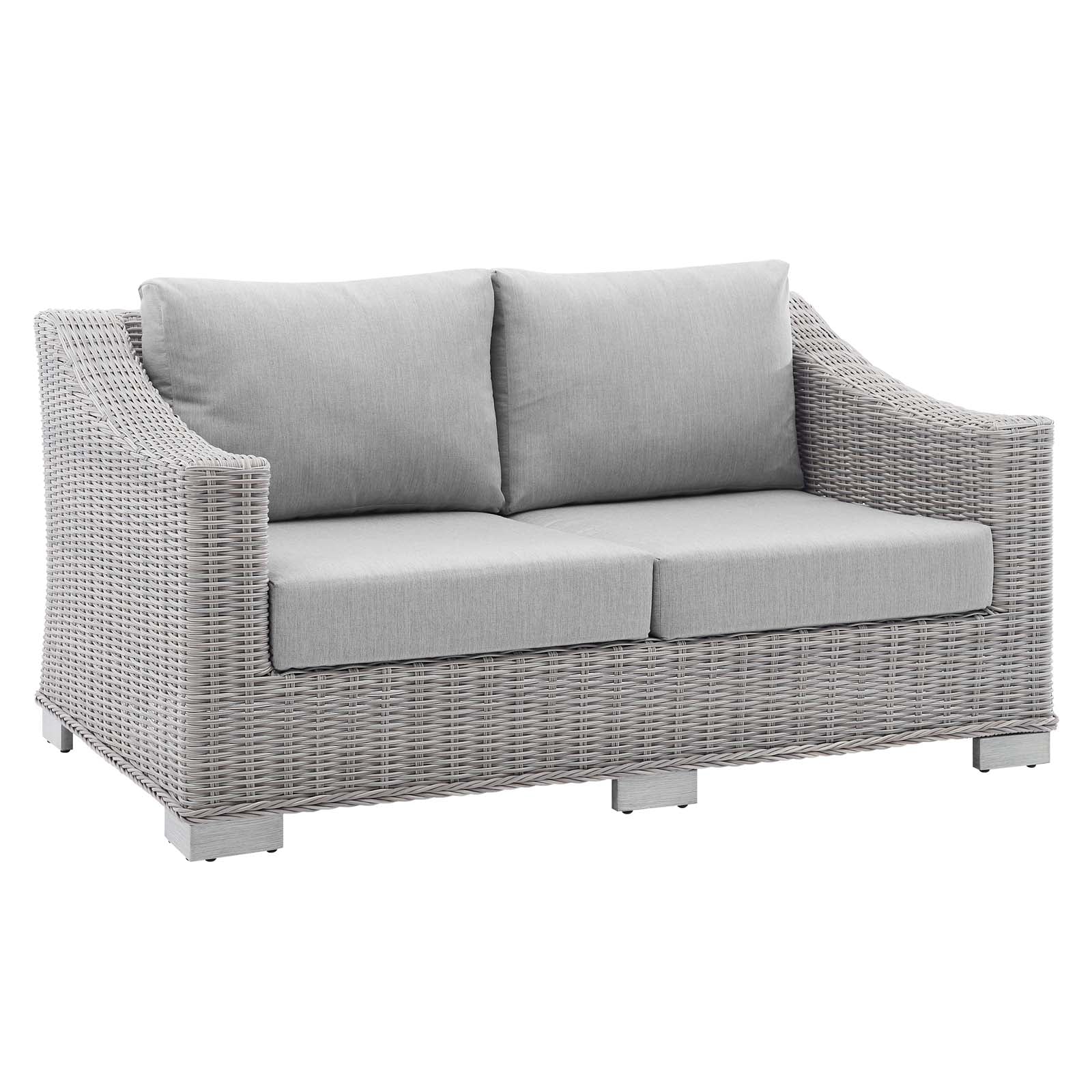 Conway 4-Piece Sunbrella¨ Outdoor Patio Wicker Rattan Furniture Set by Modway