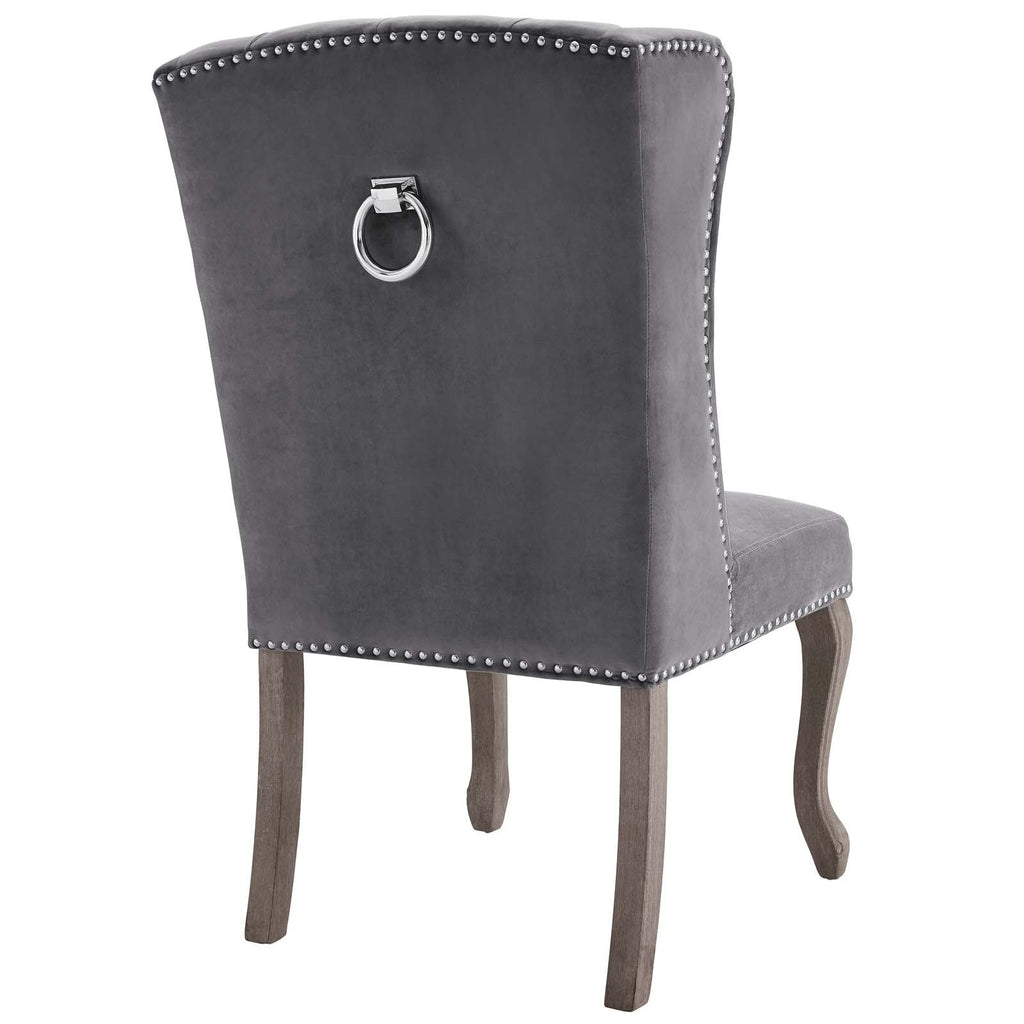 Apprise Performance Velvet Side Chair Set of 2 by Modway