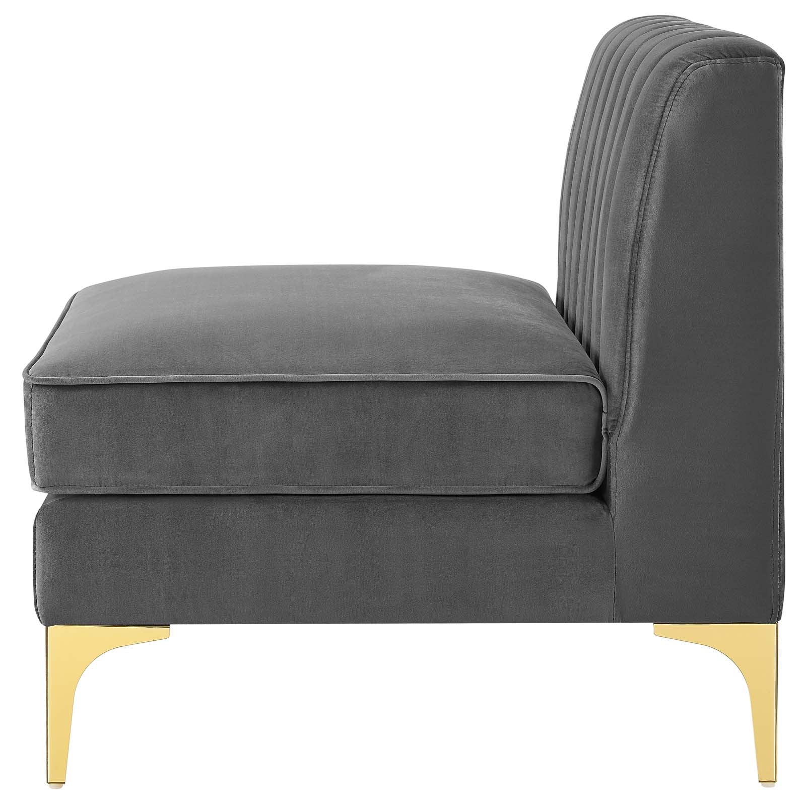 Triumph 4-Piece Channel Tufted Performance Velvet Sectional Sofa by Modway