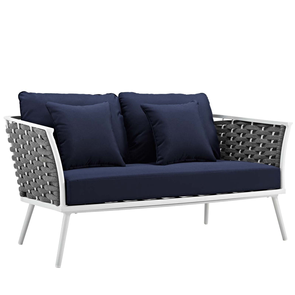 Stance 6 Piece Outdoor Patio Aluminum Sectional Sofa Set by Modway