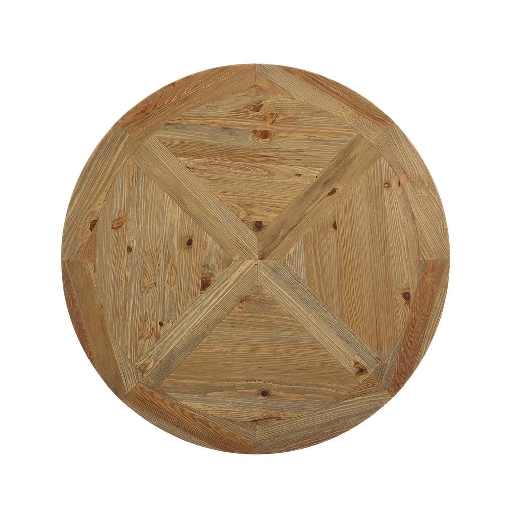 Stitch 47" Round Pine Wood Dining Table by Modway