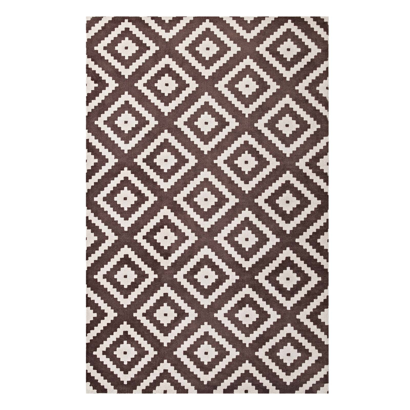 Alika Abstract Diamond Trellis 8x10 Area Rug by Modway