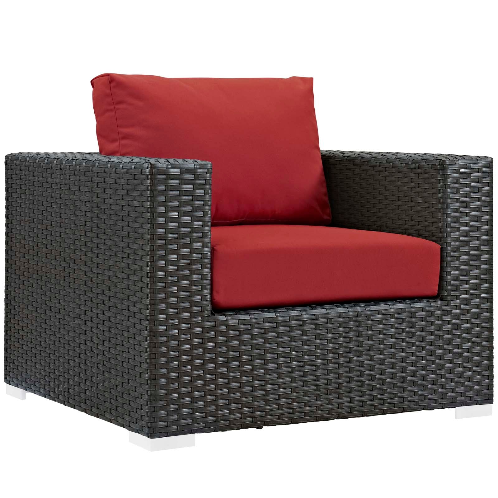 Sojourn 3 Piece Outdoor Patio Sunbrella¨ Sectional Set by Modway