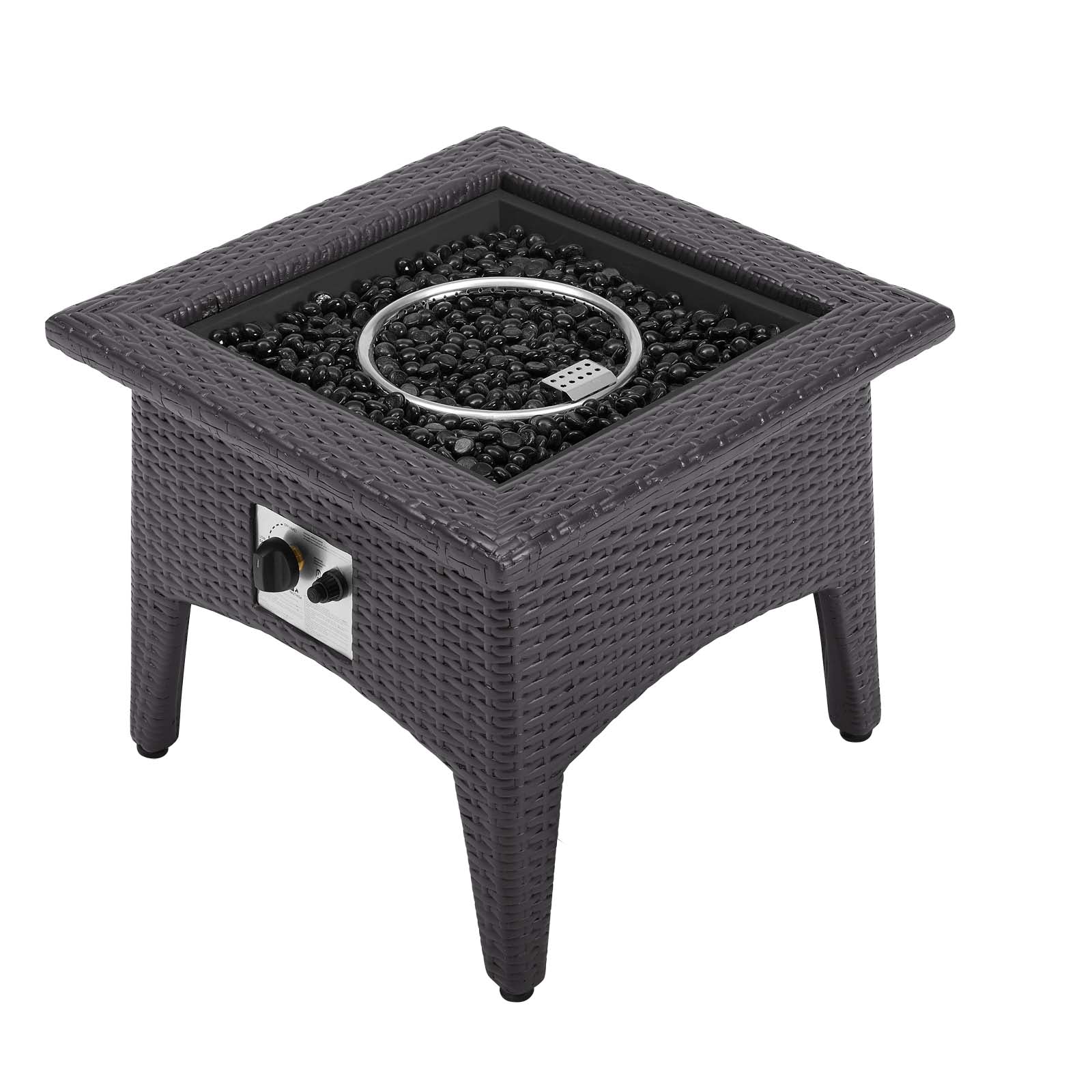 Convene 3 Piece Set Outdoor Patio with Fire Pit in