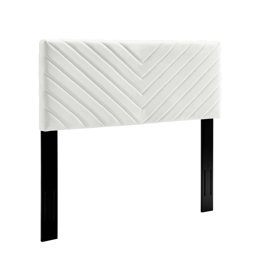 Alyson Angular Channel Tufted Performance Velvet Full / Queen Headboard by Modway