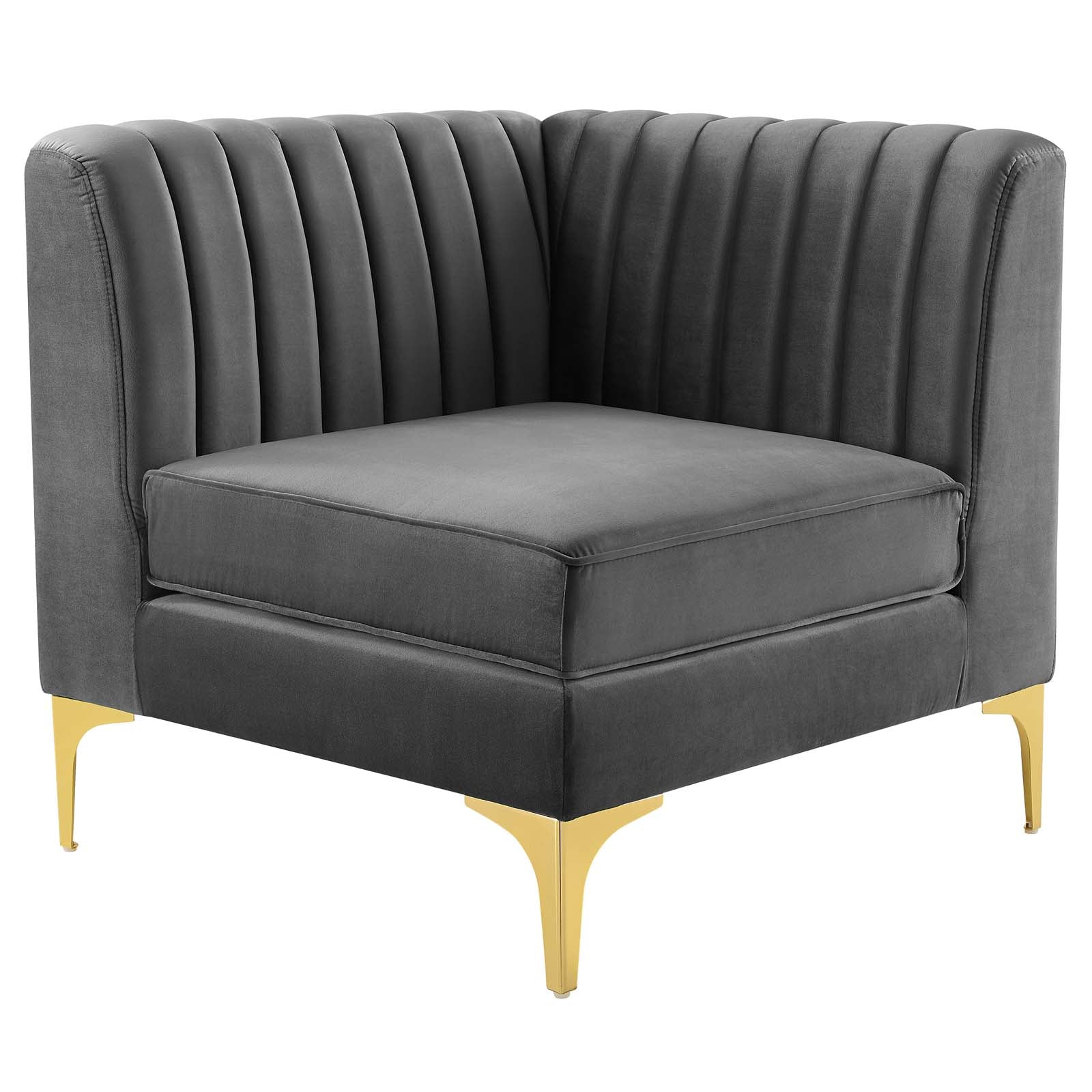Triumph 8-Piece Channel Tufted Performance Velvet Sectional Sofa by Modway