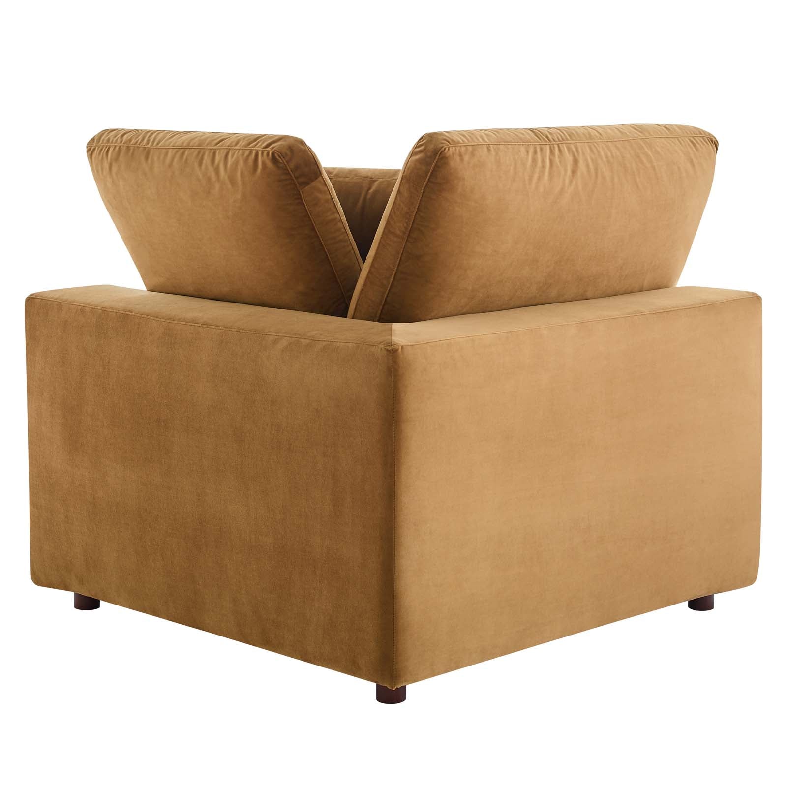 Commix Down Filled Overstuffed Performance Velvet 3-Seater Sofa by Modway