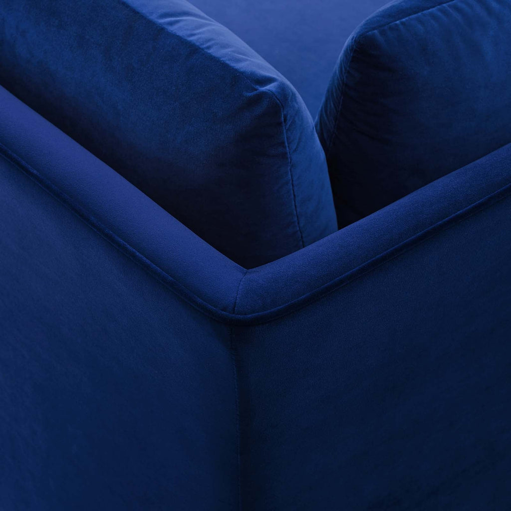 Ardent Performance Velvet Sectional Sofa Corner Chair by Modway