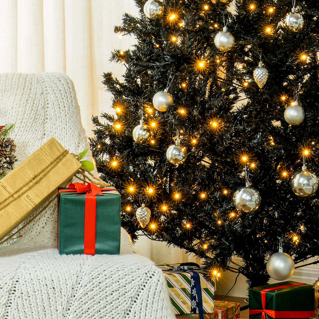 7.5 Ft Tall PreLit Artificial Christmas Tree