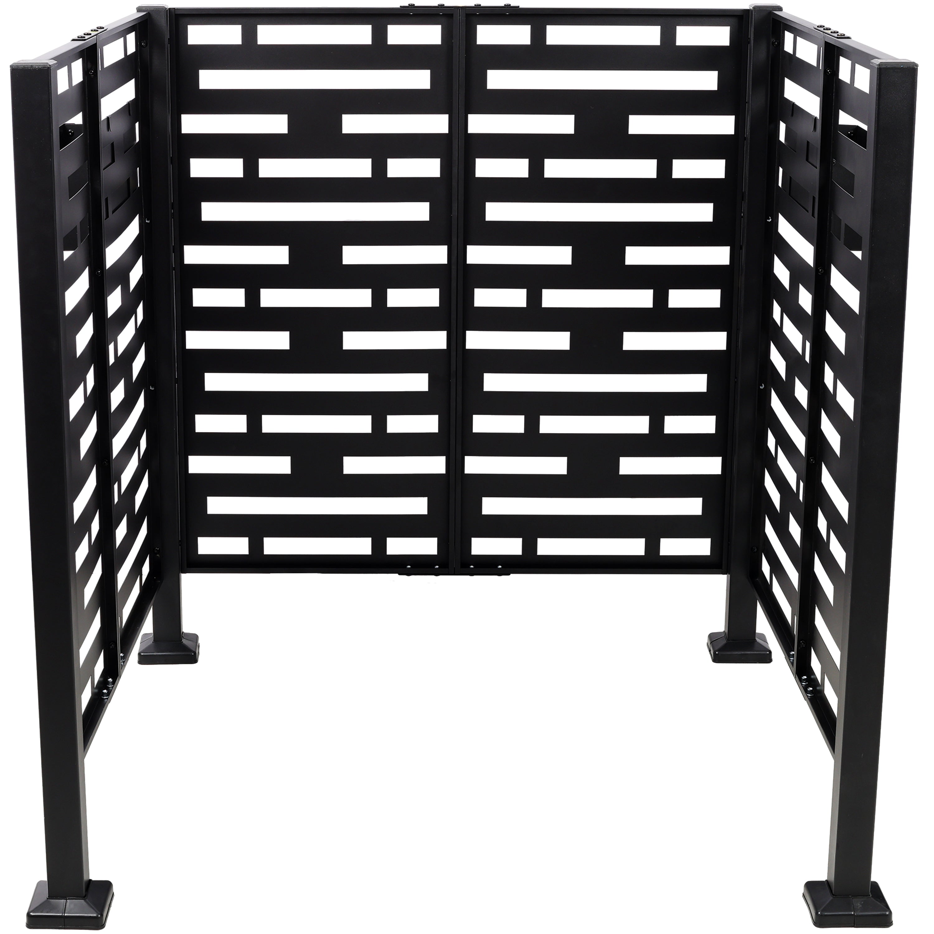 3.5x3.5FT Metal Air Conditioner Privacy Fence with Planter Boxes