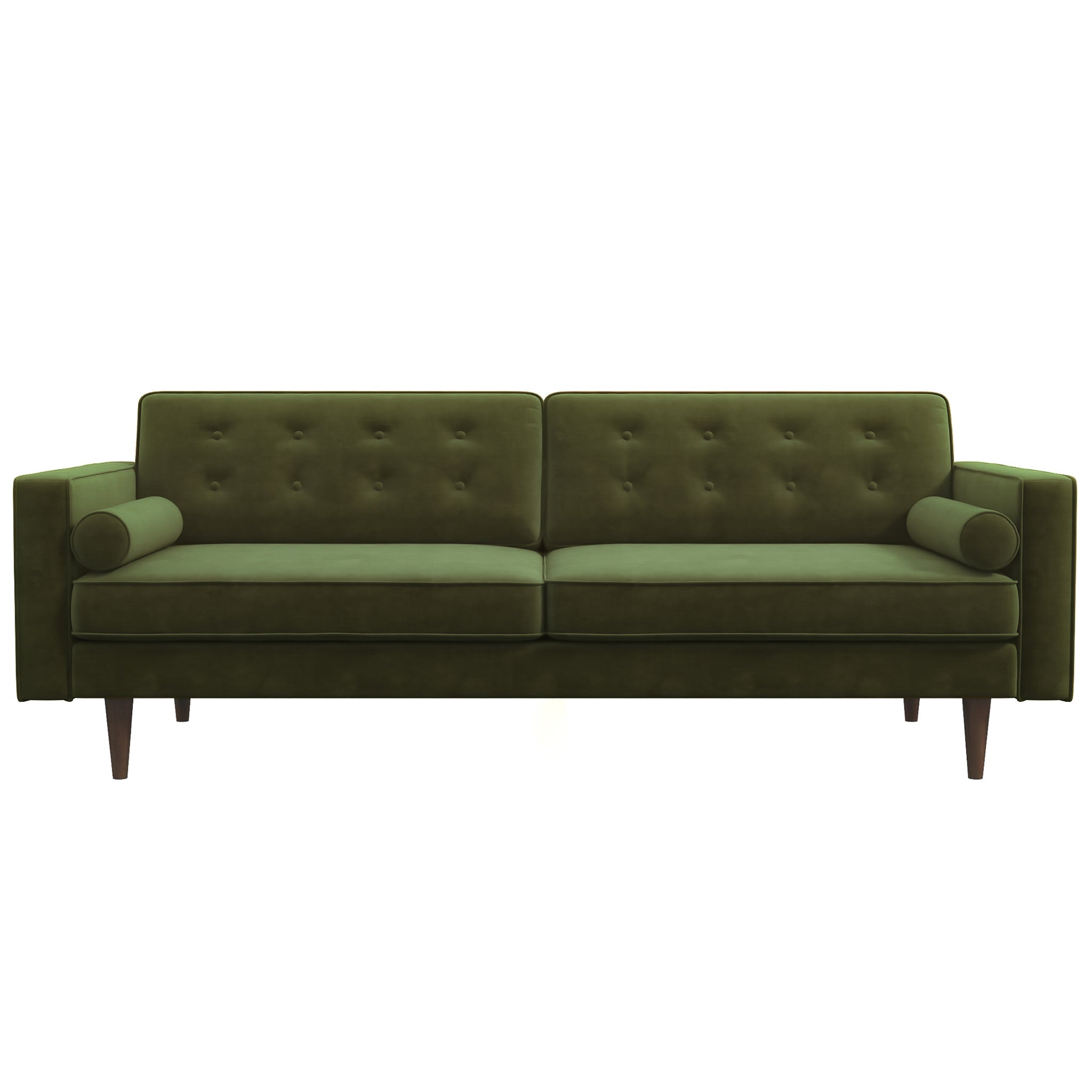 Casey Mid Century Modern Olive Sofa