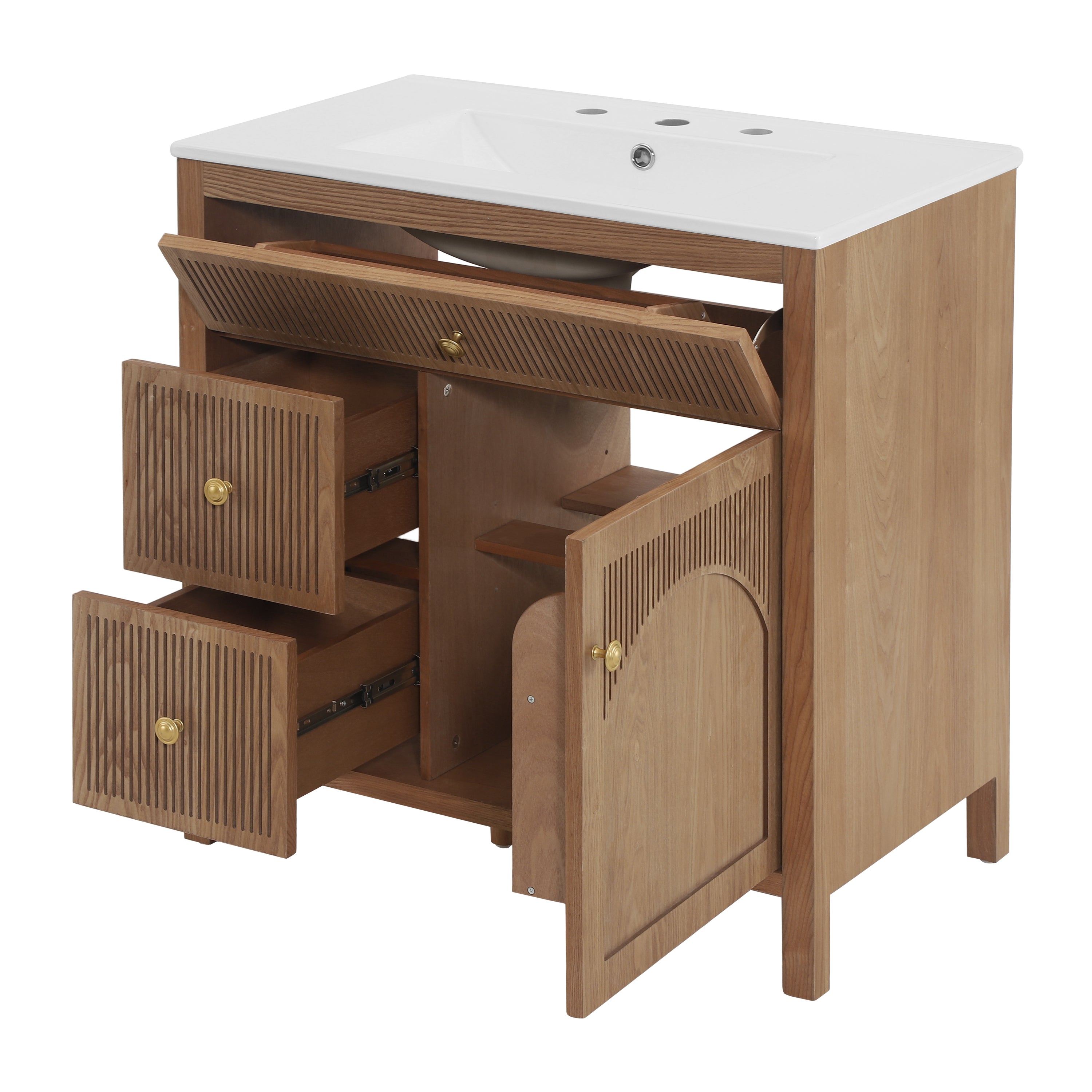 30 Inch Freestanding Farmhouse Bathroom Vanity