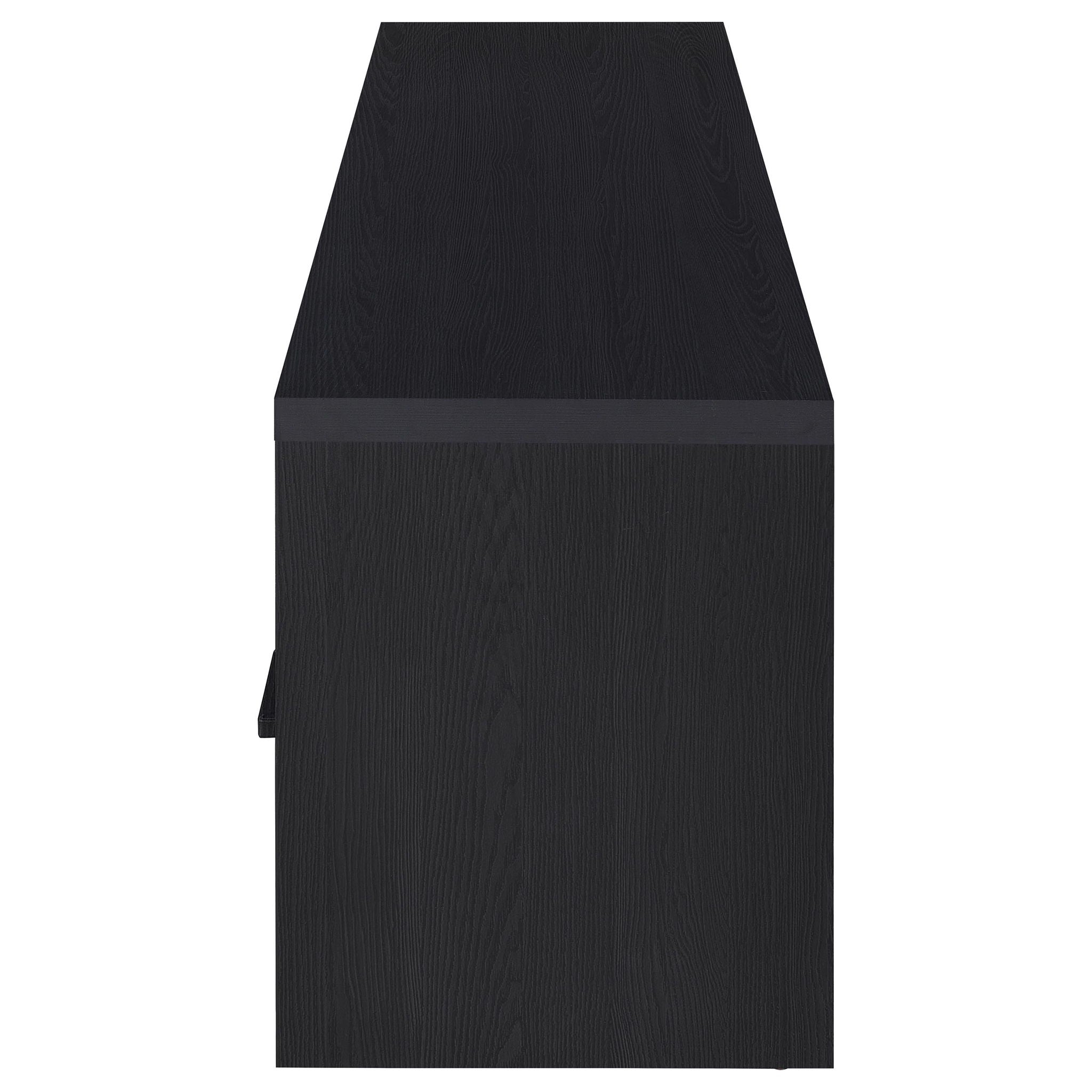 Ian - 2 Door TV Stand Media Console With Storage - Black