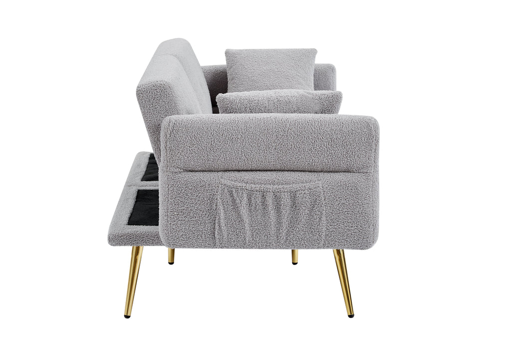 Modern Teddy Upholstered Accent Loveseat Sofa