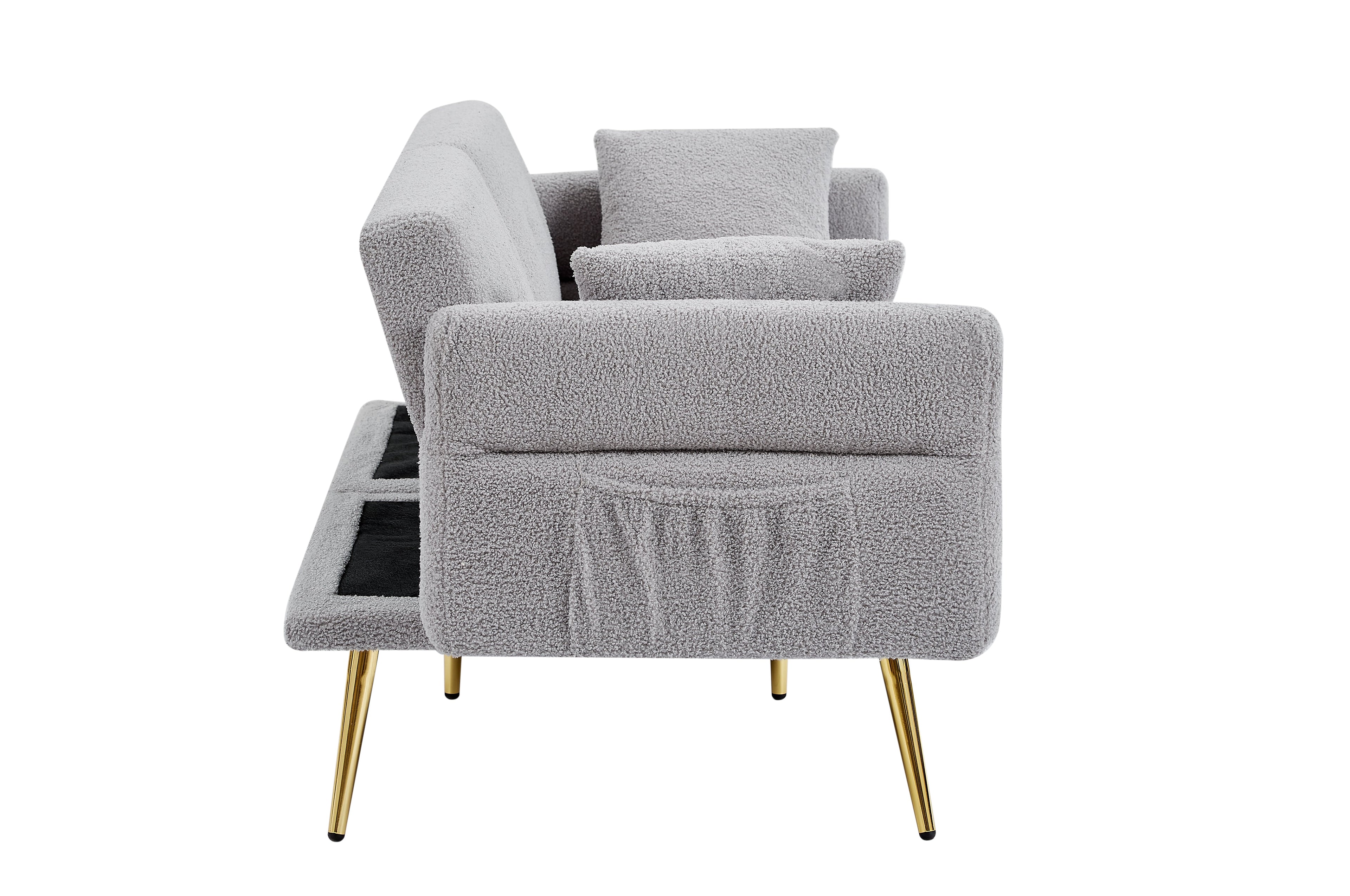 Modern Teddy Upholstered Accent Loveseat Sofa