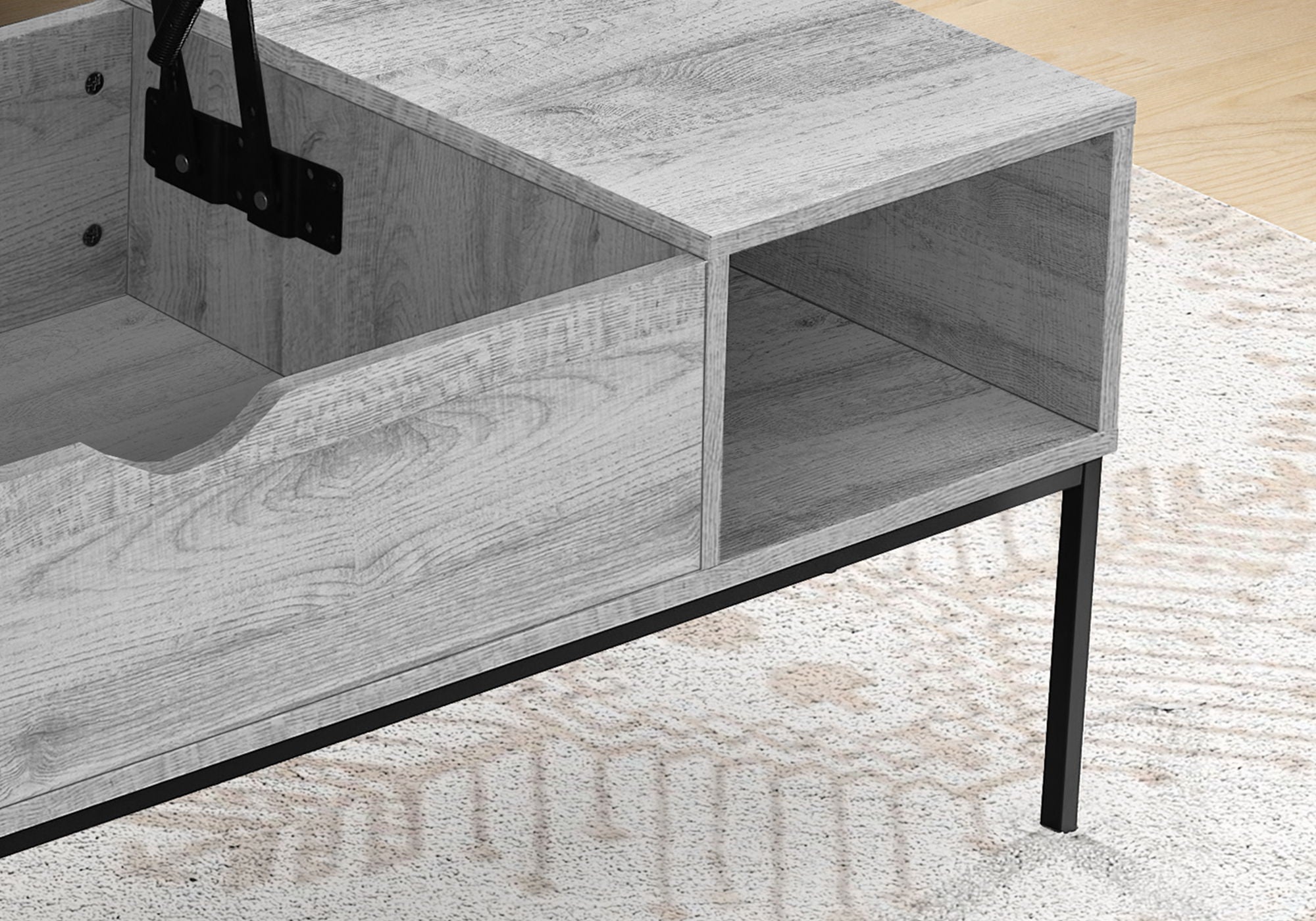 8th Street Rectangular Lift-Top Coffee Table
