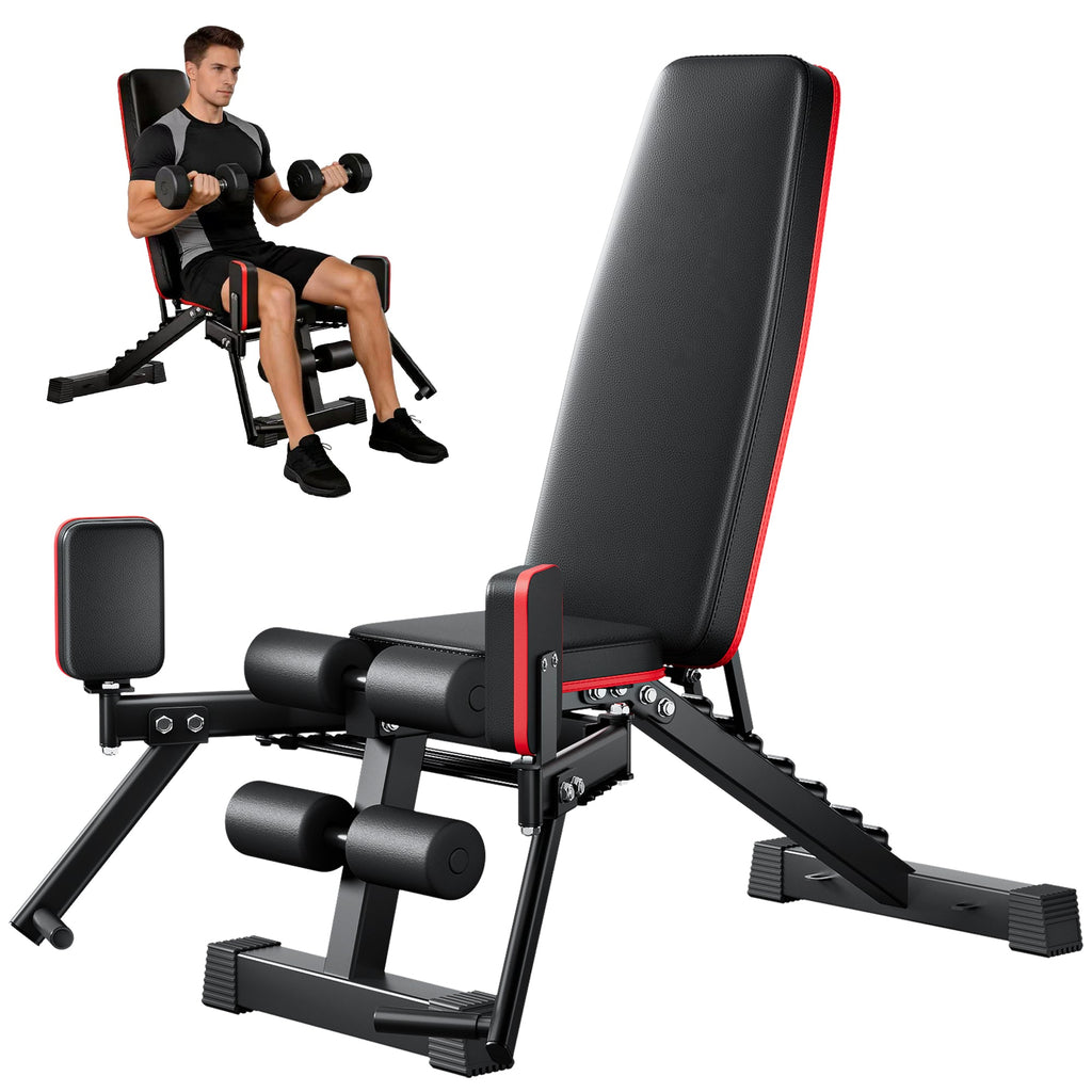 2-in-1 Weight Bench for Home Gym