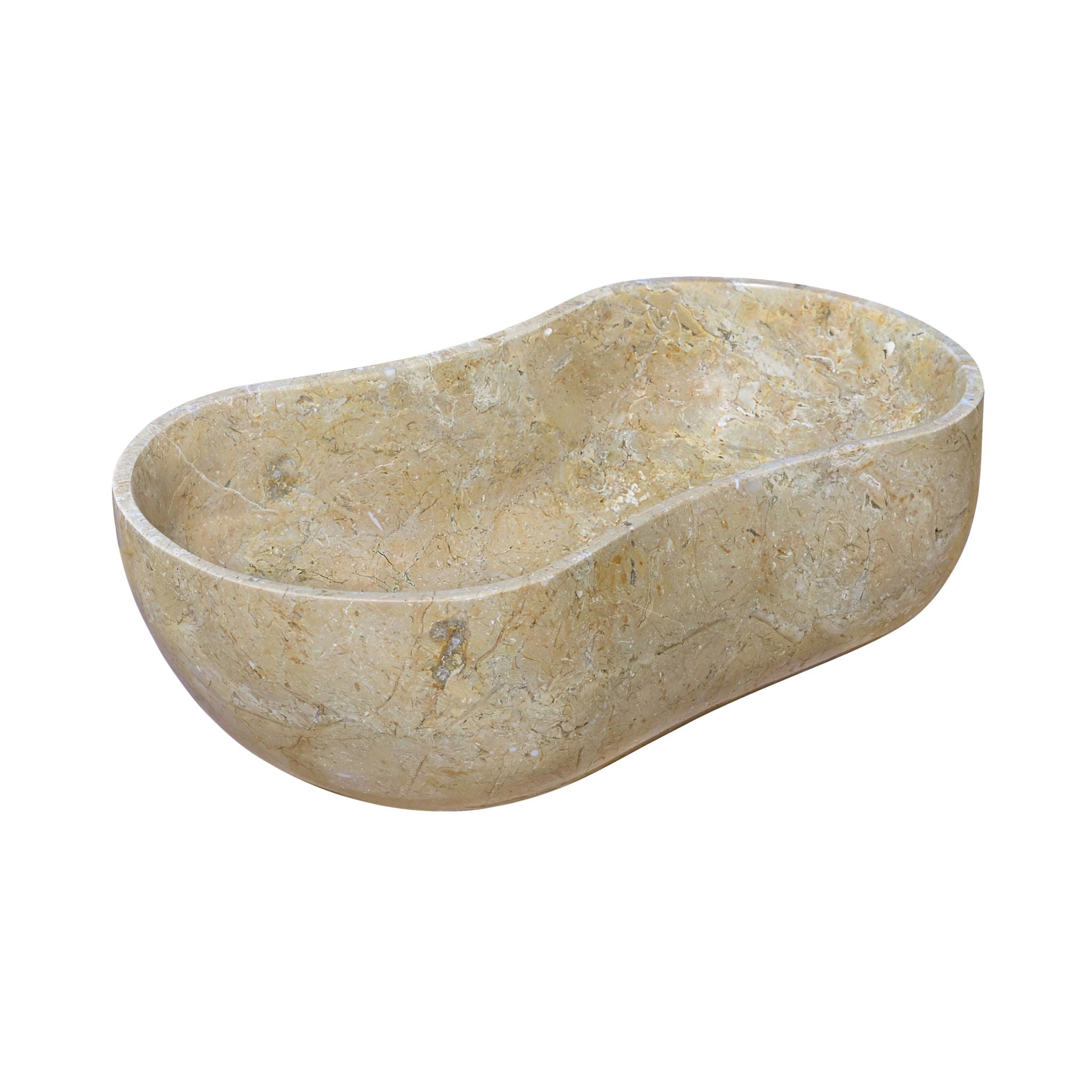 Bathroom Vessel Sink With Wavy Design