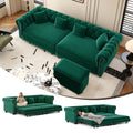 Chesterfield 3-in-1 Pull-Out Sofa Bed - Green