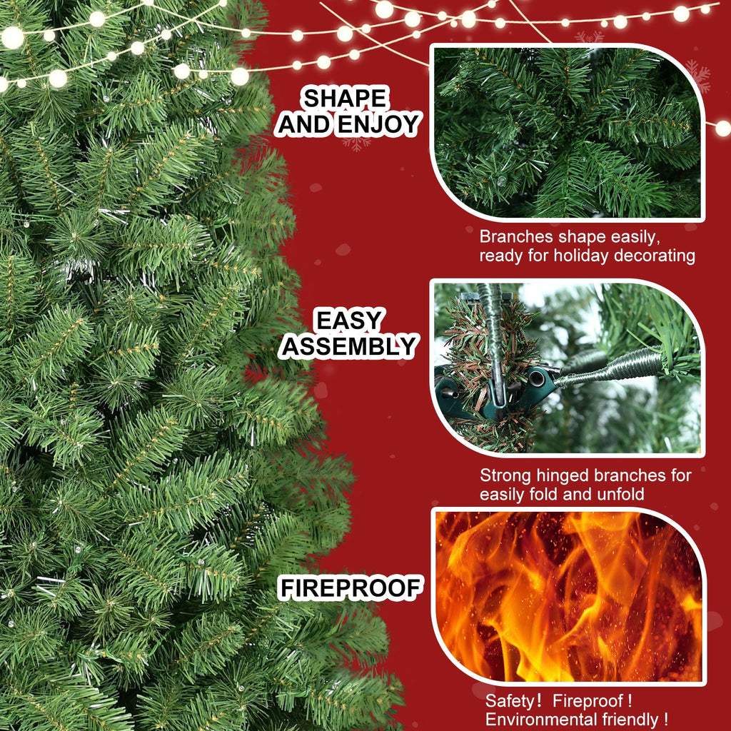 7ft Christmas Tree with Memory Wire, 1064 Tips