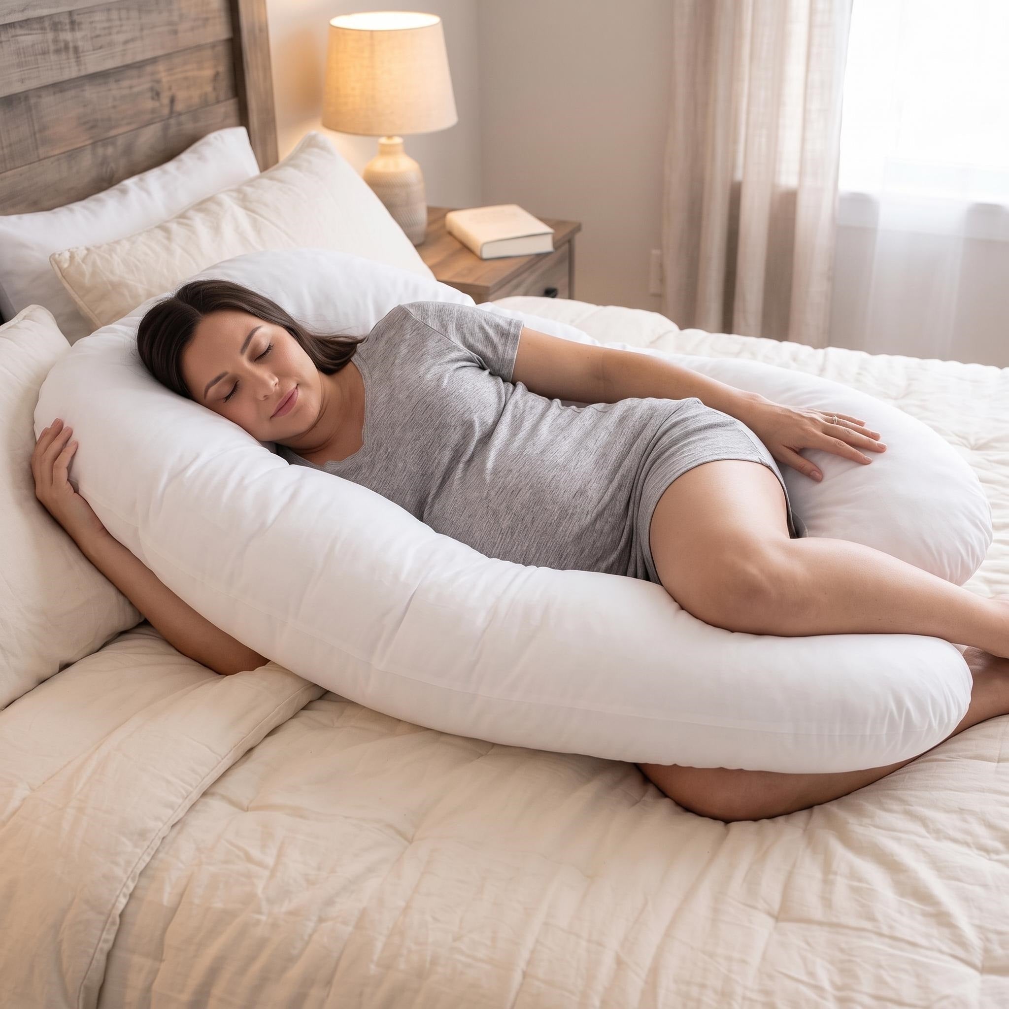 U-Shape Pregnancy Body Pillow, 100% Premium