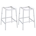 Staten - Backless Bar Stool (Set of 2) - Chrome