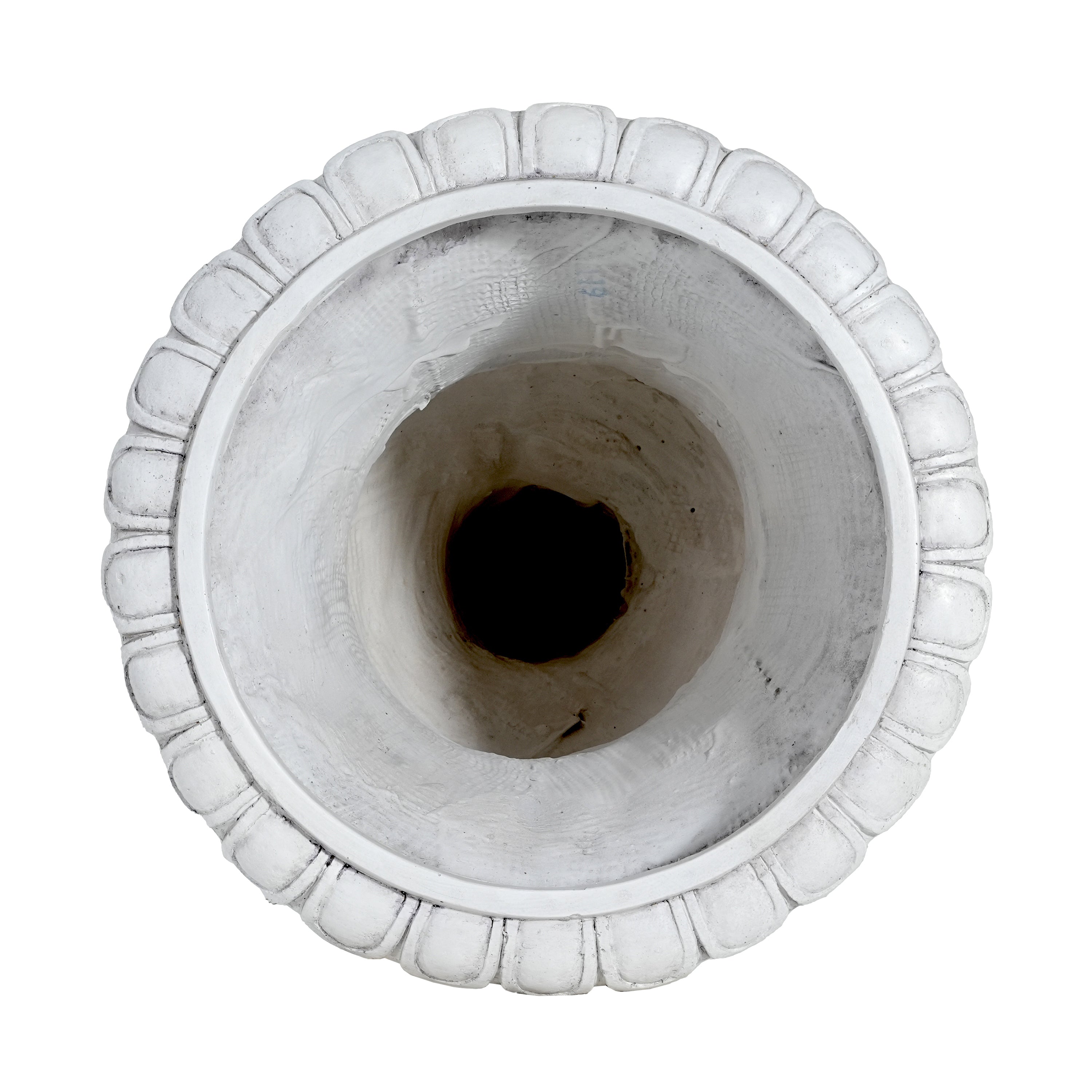 Outdoor Garden Urn Planter, Antique White