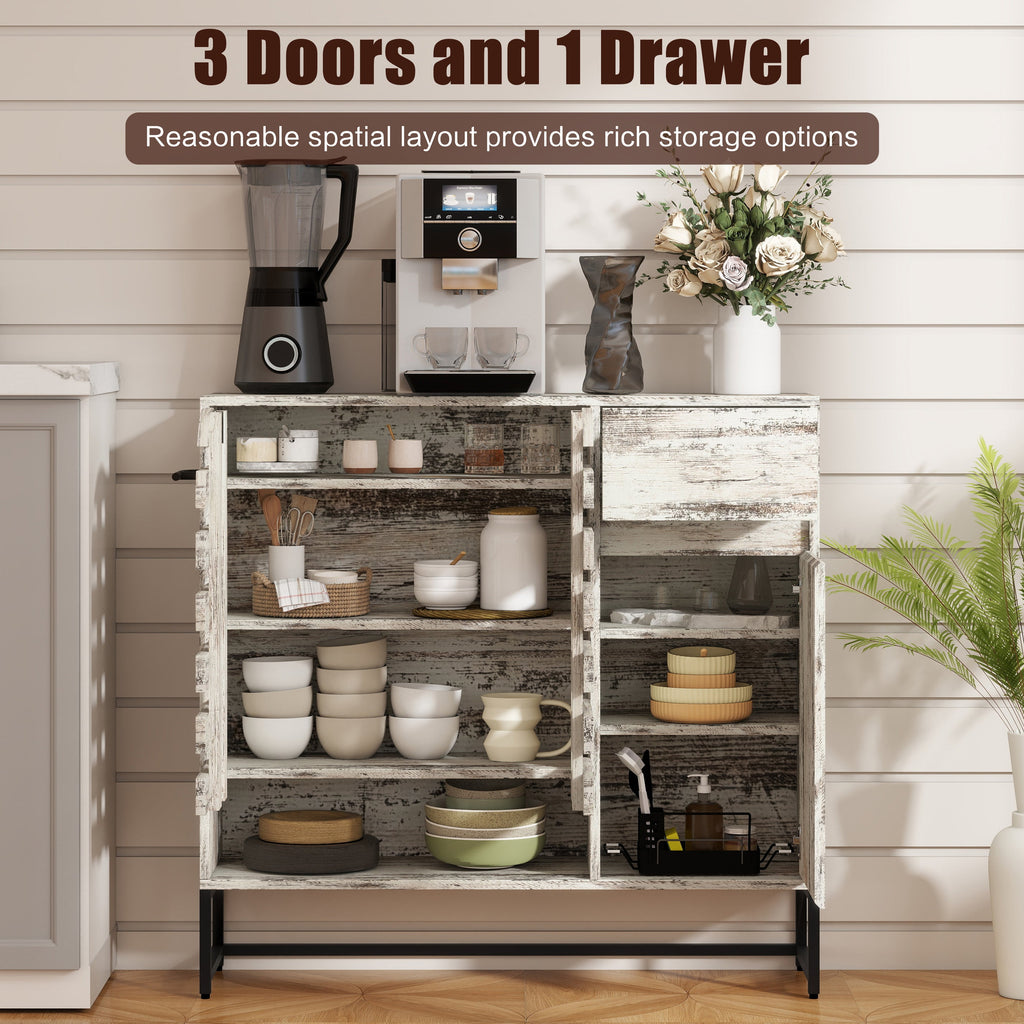Farmhouse Sideboard Cabinet with Storage