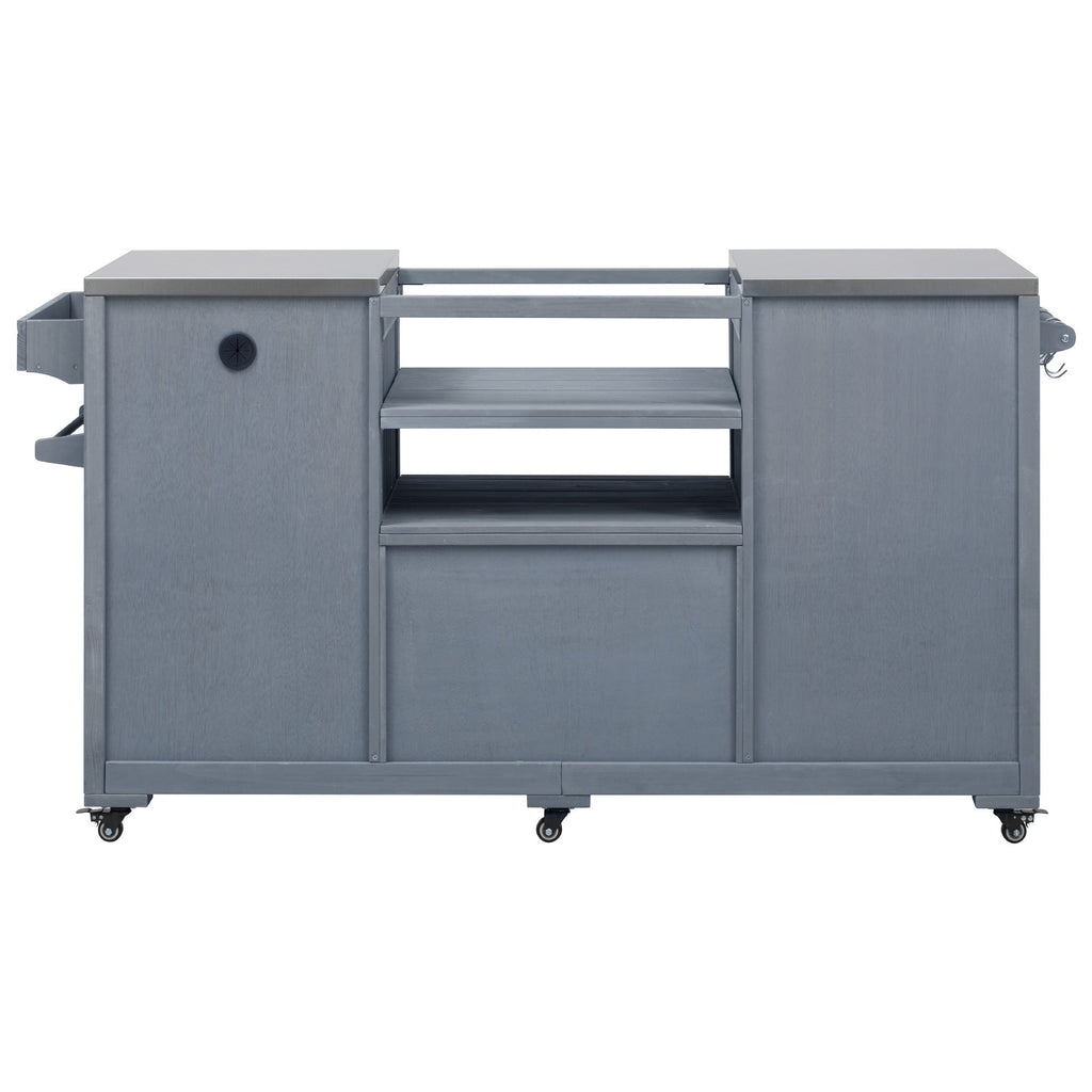 K&K 66.5" Outdoor Kitchen Island for Big Green Egg Grills