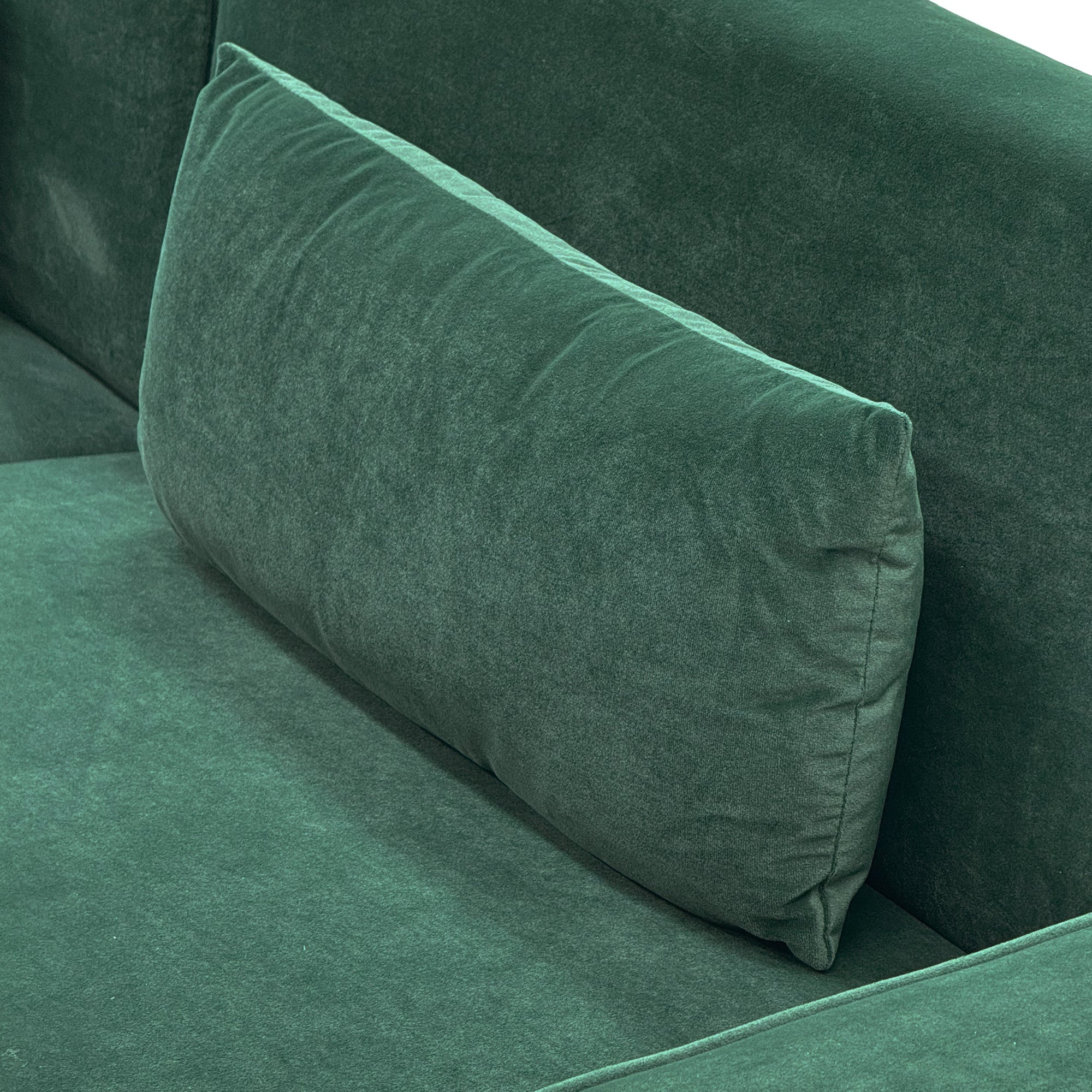Emerald Green Velvet 2-Piece Sofa Set