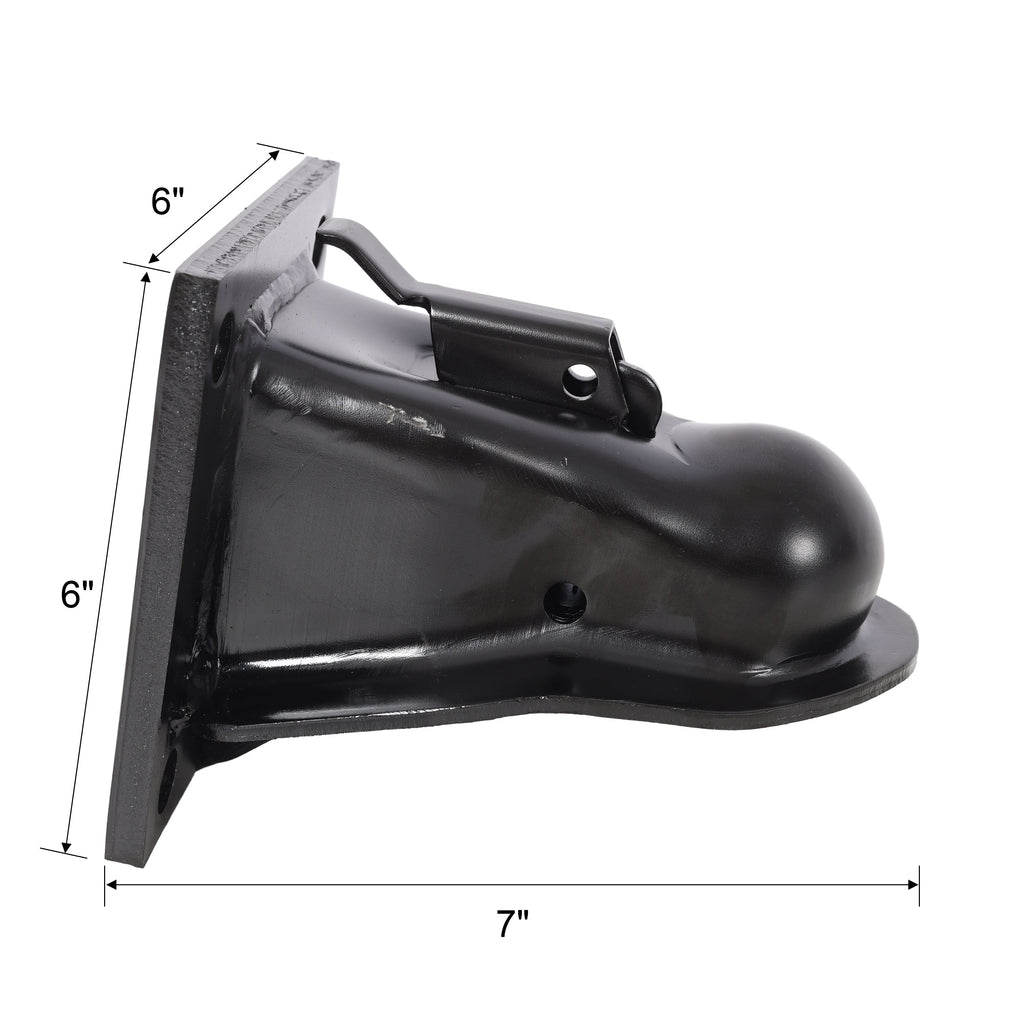 2-5/16 Inch Flat Mount Trailer Coupler, 14,000 LBS