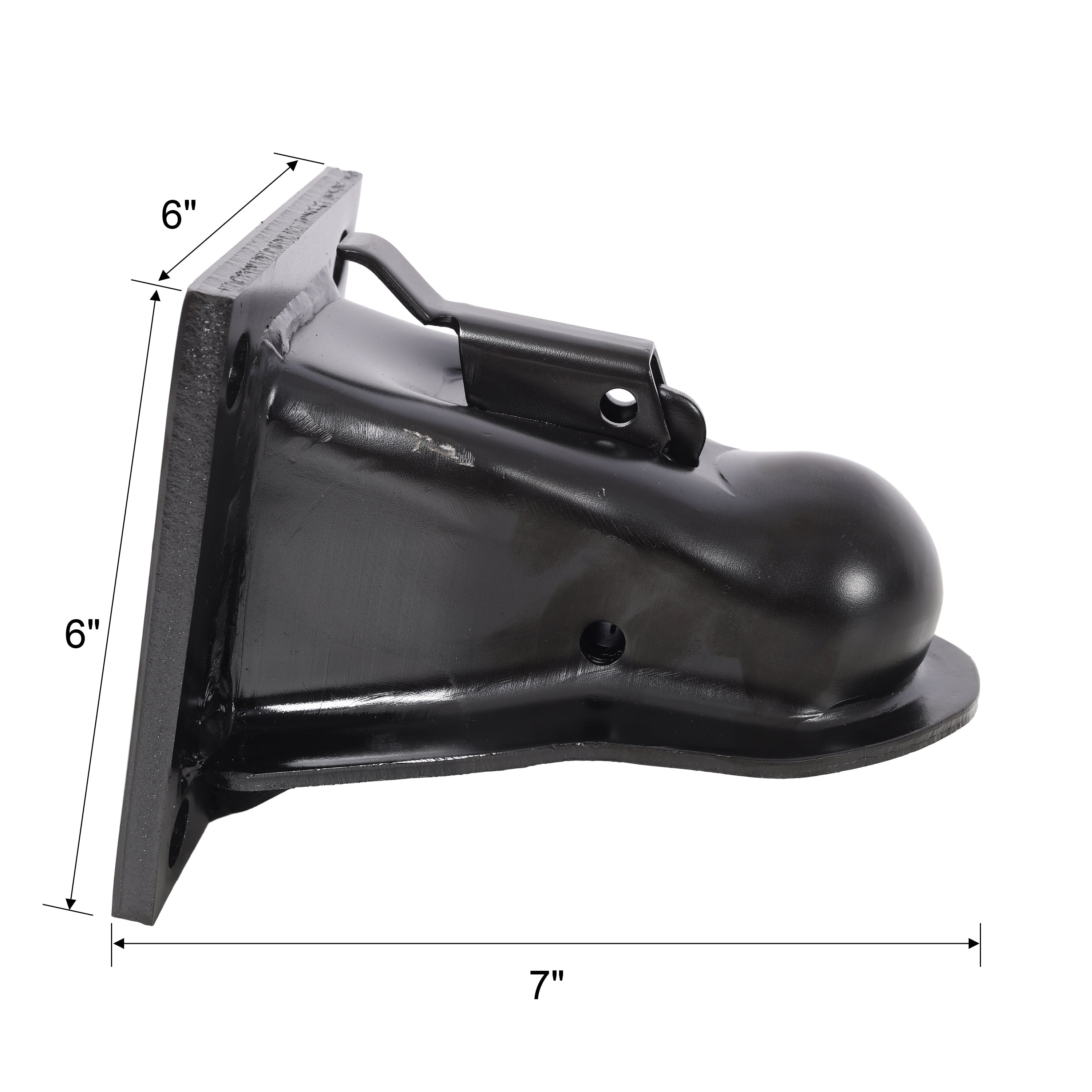 2-5/16 Inch Flat Mount Trailer Coupler, 14,000 LBS