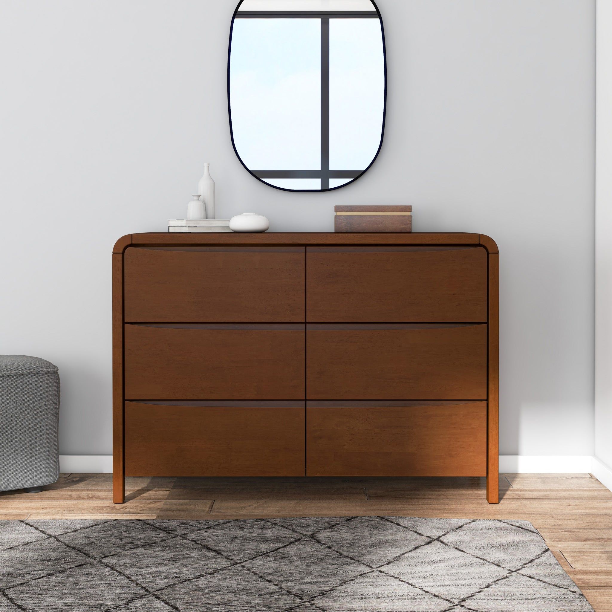 Lionel - 6 Drawer Dresser - Brown